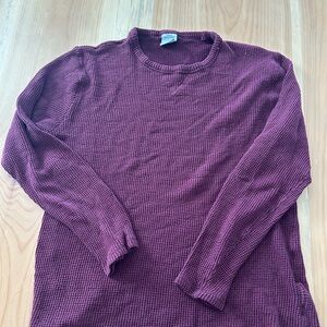 Urban Outfitters Maroon Textured Knit Top